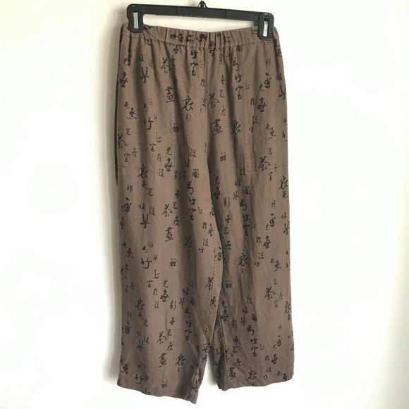 Chicos Size 1 Medium Pantsuit Chocolate with Chinese Writing - Picture 6 of 11